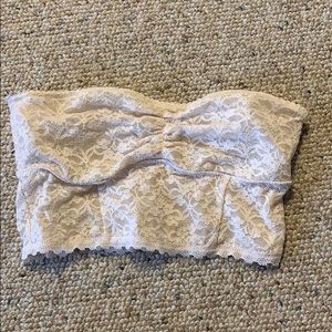 Aerie Cream Bandeau Bralette